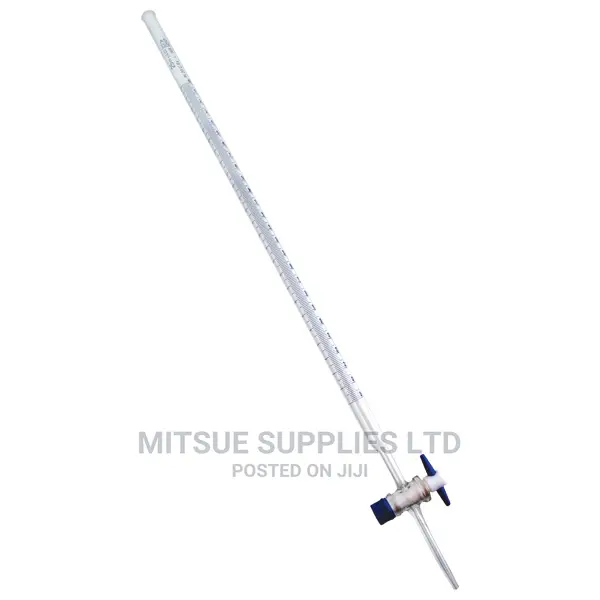 A Set of 10 Burette 25ml China Class B Glass Stop Cock in Nairobi