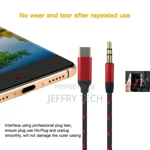 Type C to 3.5mm TRRS Audio Aux Jack Adapter USB C Male to 3.