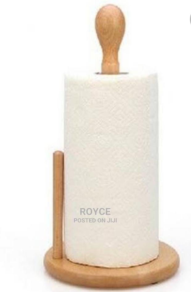 Wooden Tissue / Serviette Roll Holder - thumbnail 2