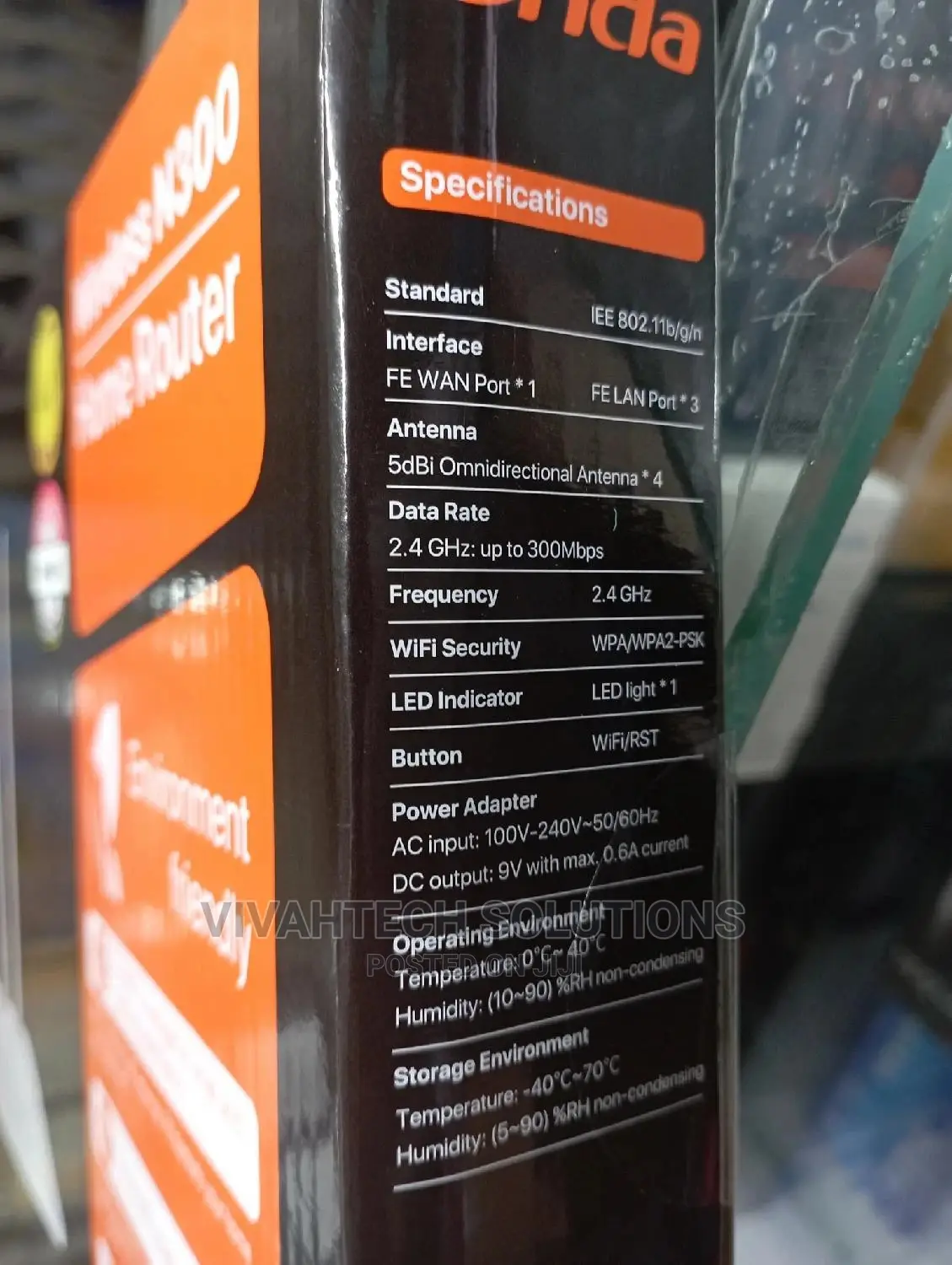 Tenda Wireless N300 Home Router F6
