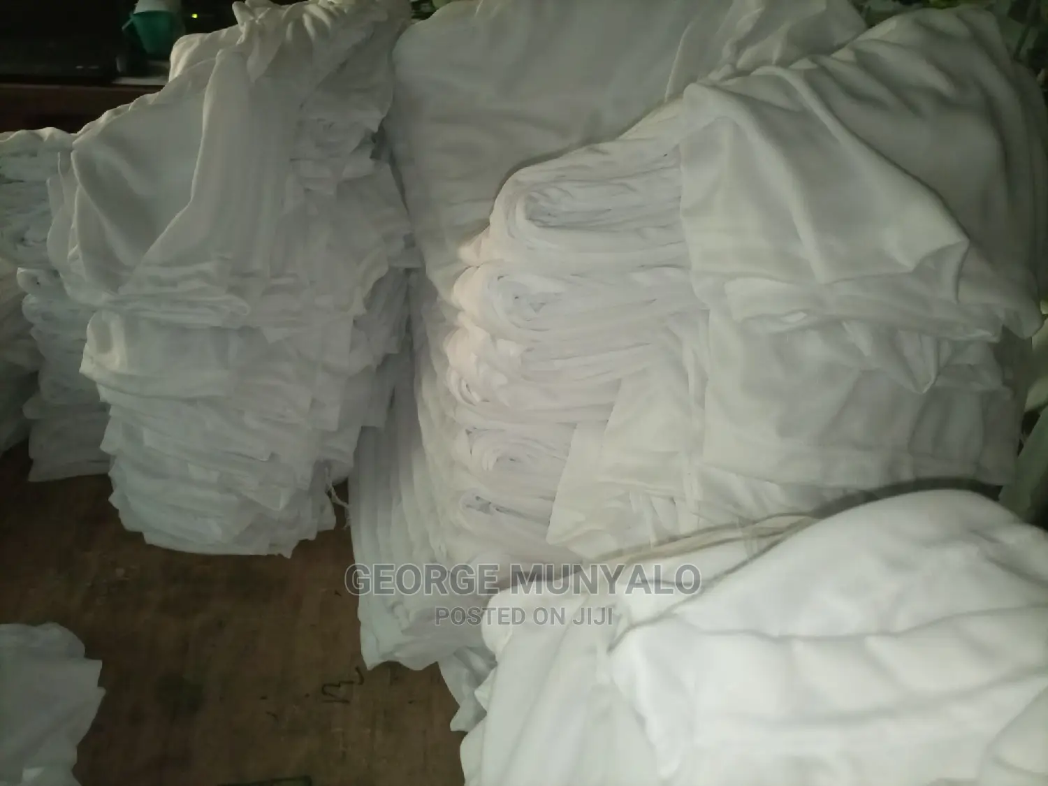 Plain White Polyester Campaign T-Shirts