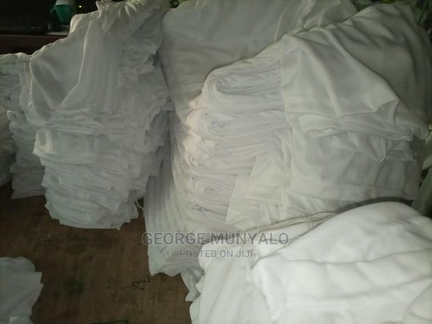 Plain White Polyester Campaign T-Shirts