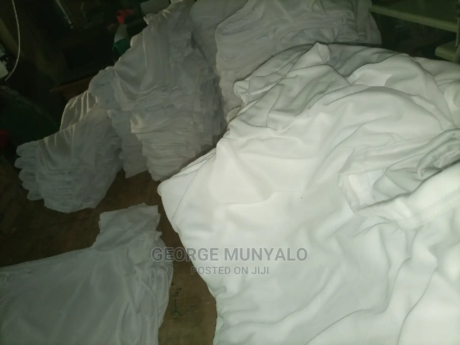 Plain White Polyester Campaign T-Shirts