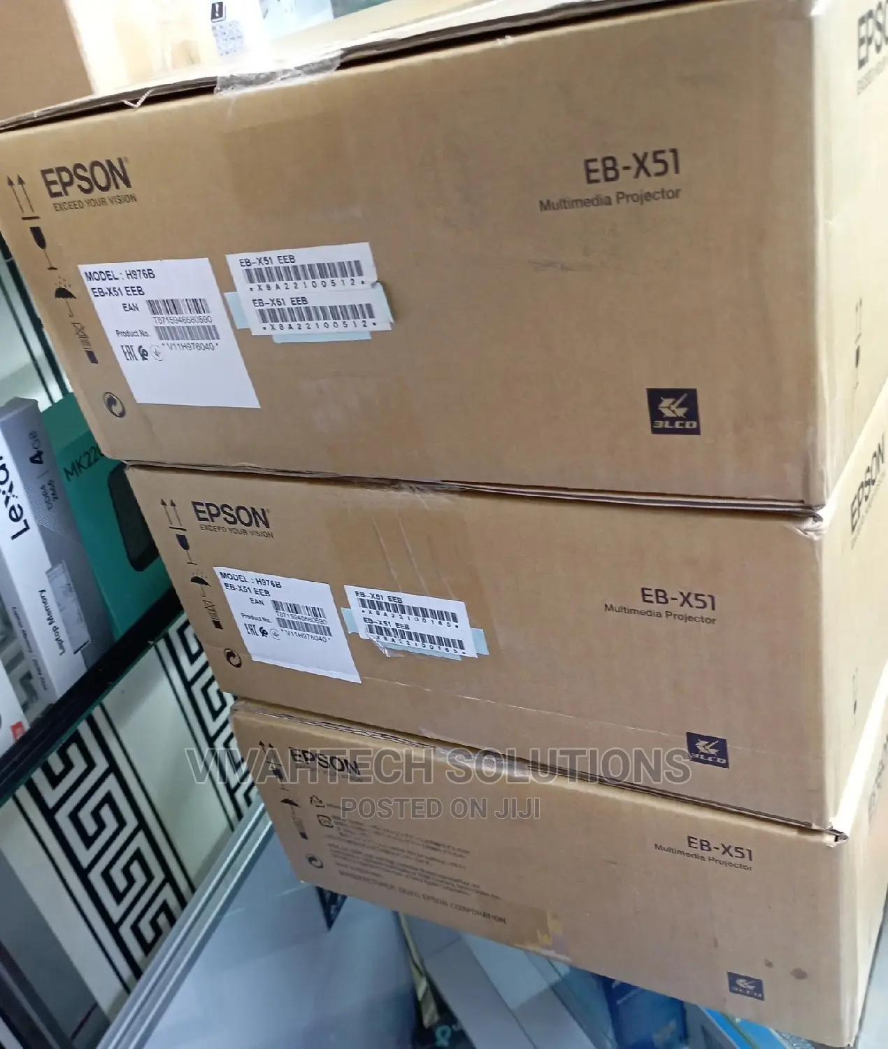 Epson Projector XVGA 3800 Lumens EB-X51 Wireless