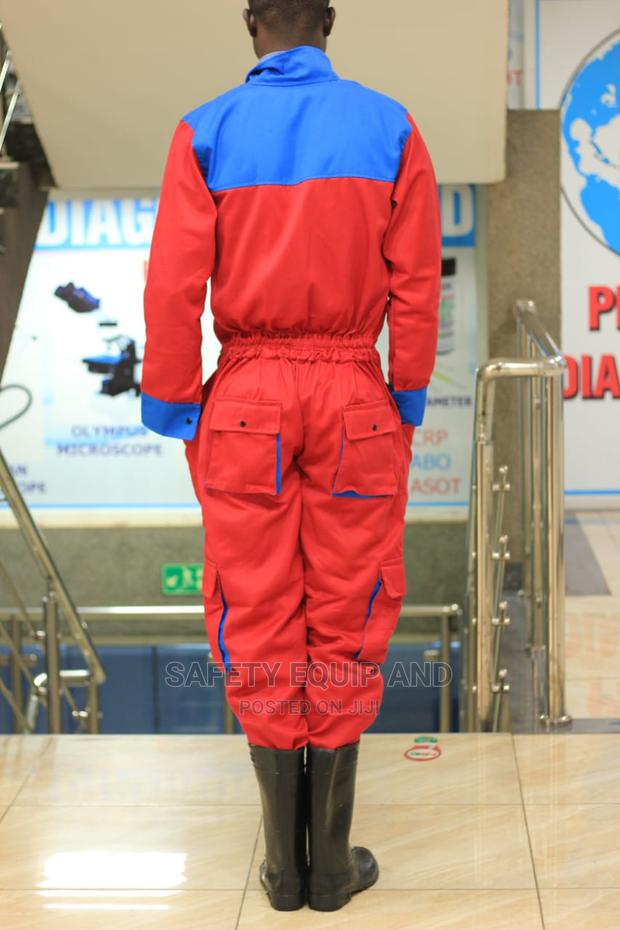 Safety Industrial Cargo Overalls-Red and Black