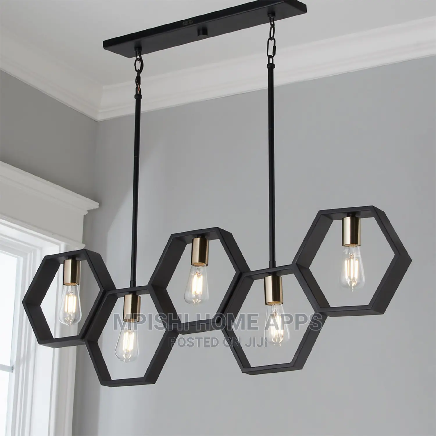 Hexagon Linear Chandelier