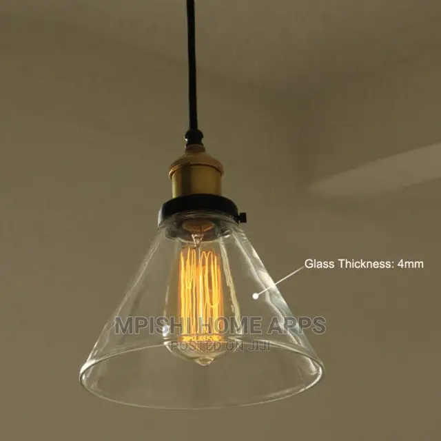 Glass Funnel Pendant Light