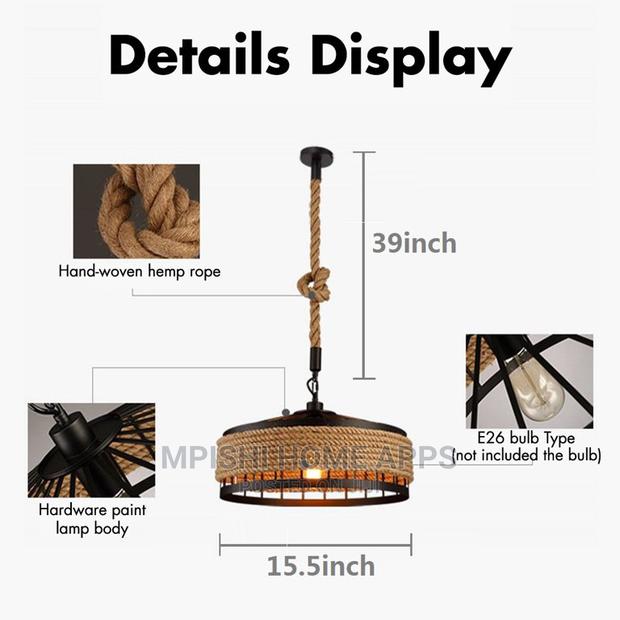 Hemp Rope Pendant Light - thumbnail 6
