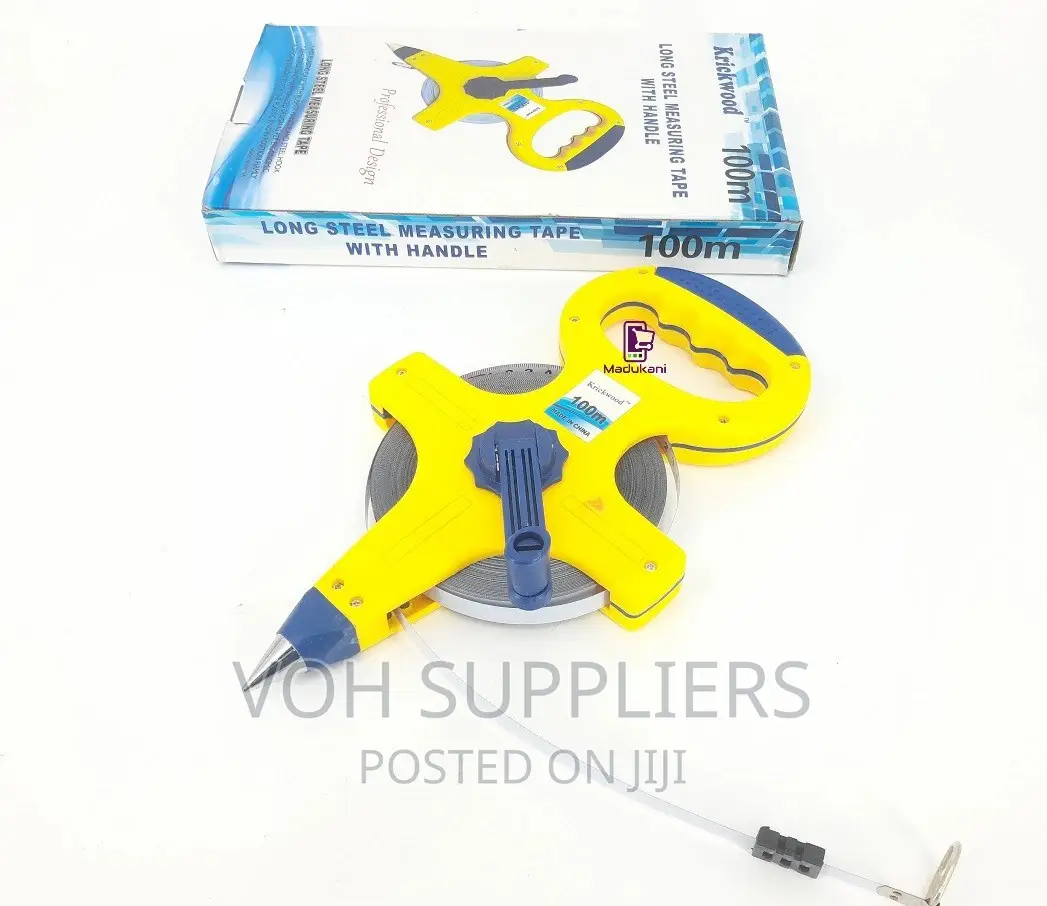 100m Long Steel Measuring Tape With Handle
