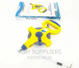 100m Long Steel Measuring Tape With Handle
