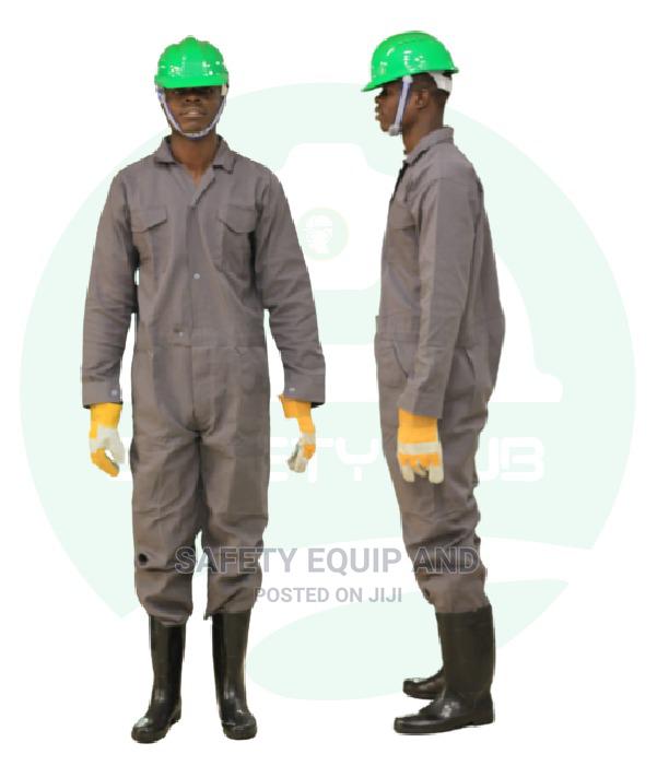 Overalls With Industrial Hard Cap - main view