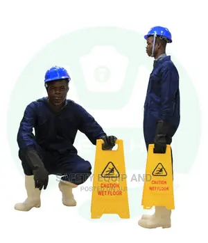 Industrial Overalls With Cleaning in Progress Board