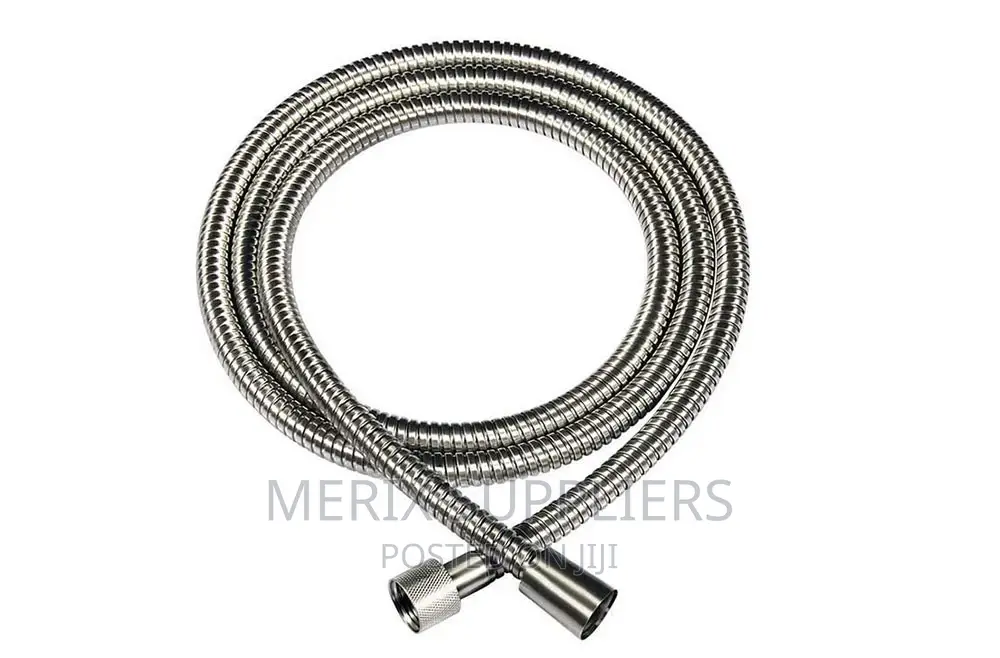 Long, Chrome, Handheld Flexible Shower Head Hose