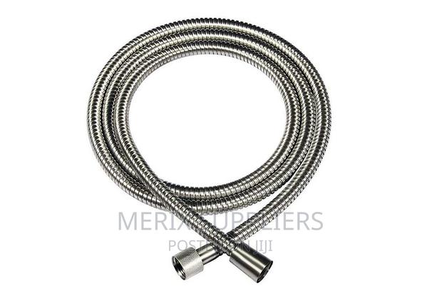 Long, Chrome, Handheld Flexible Shower Head Hose