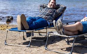 Folding Camping Cot Bed With Pillow - thumbnail 2