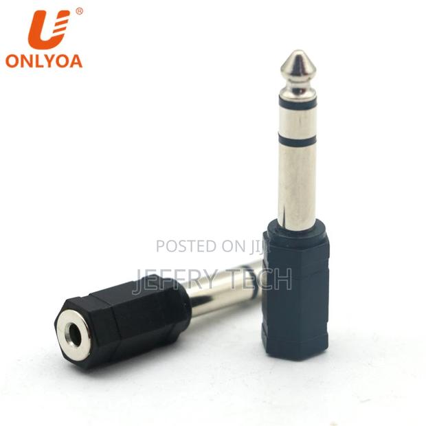 Mono 6.35mm Male to 3.5mm Female Stereo Plug Connector TRS H