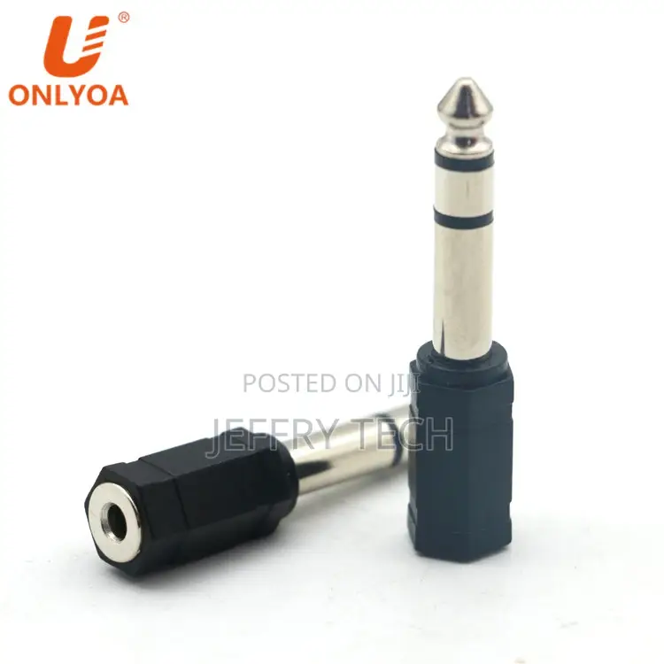 Mono 6.35mm Male to 3.5mm Female Stereo Plug Connector TRS H
