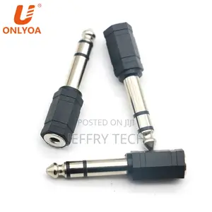 Mono 6.35mm Male to 3.5mm Female Stereo Plug Connector TRS H