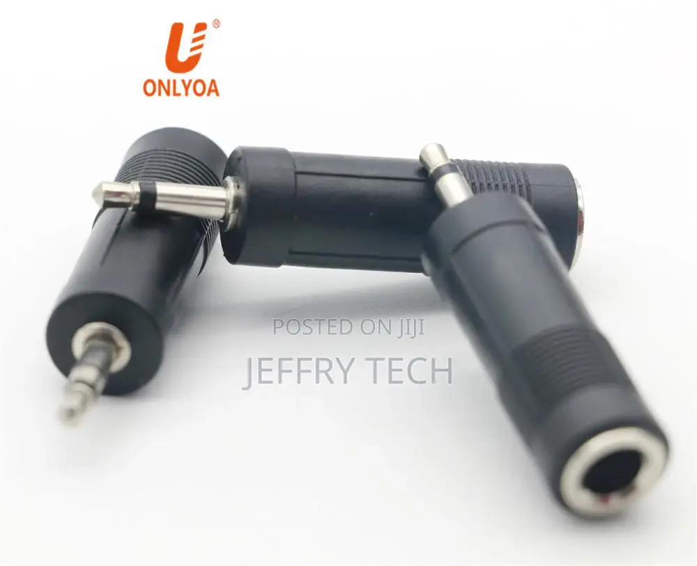 3.5mm Male Stereo Plug to 6.35mm Female Mono Stereo Jack Aud