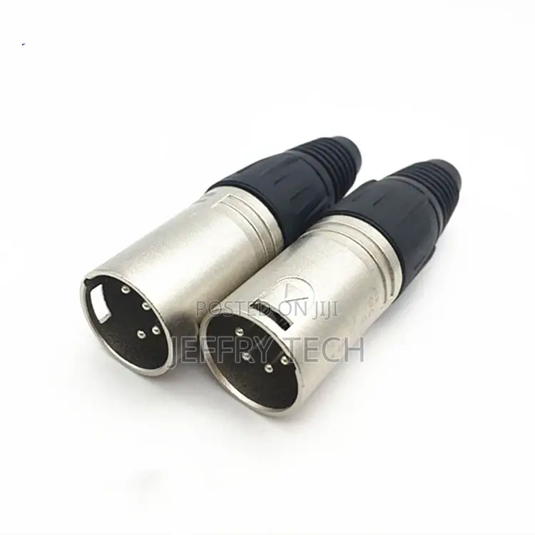 4pin Male Female Audio Connector Cannon Jack Microphone Mic