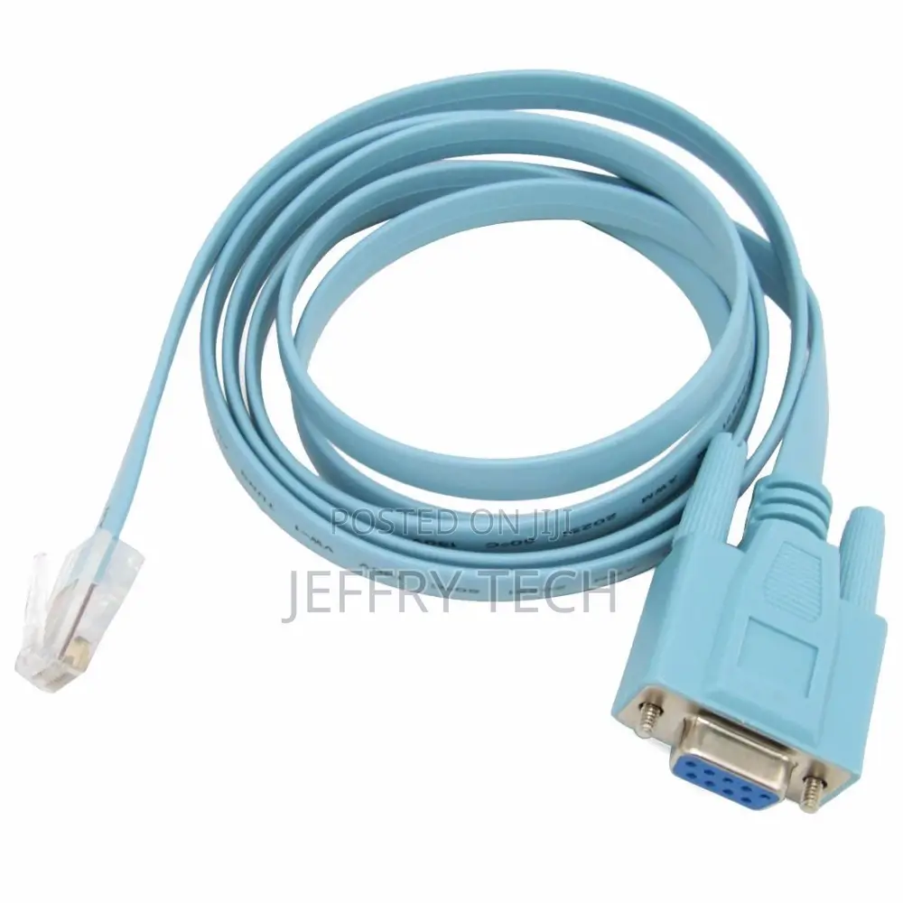 1.5M RS232 DB9 to RJ45 Cat5 Ethernet Adapter Cable for Cis C