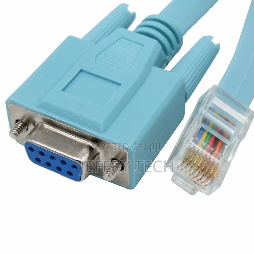 1.5M RS232 DB9 to RJ45 Cat5 Ethernet Adapter Cable for Cis C