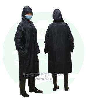 Long Jacket-Raincoat-Slitted-Jungle Green - thumbnail 2