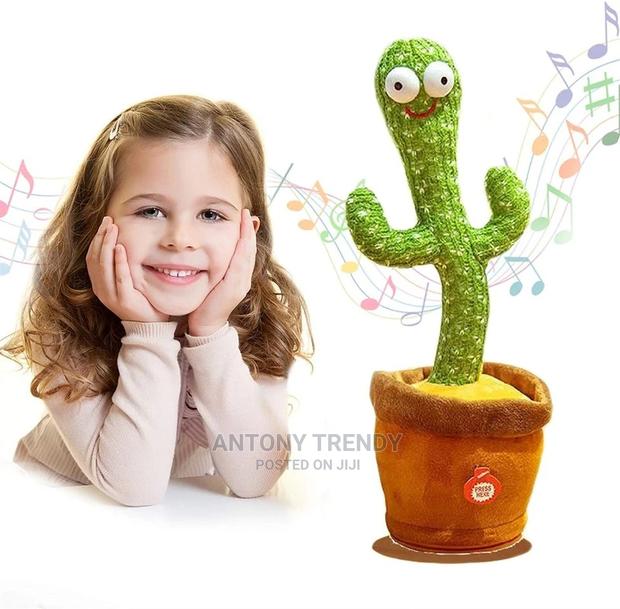 Green Dancing Cactus Talking Toy - main view