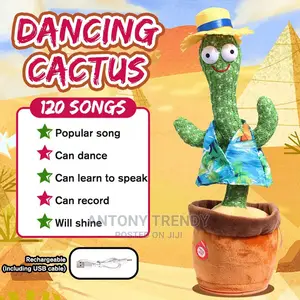 Electronic Plush Cactus Toys With Lights
