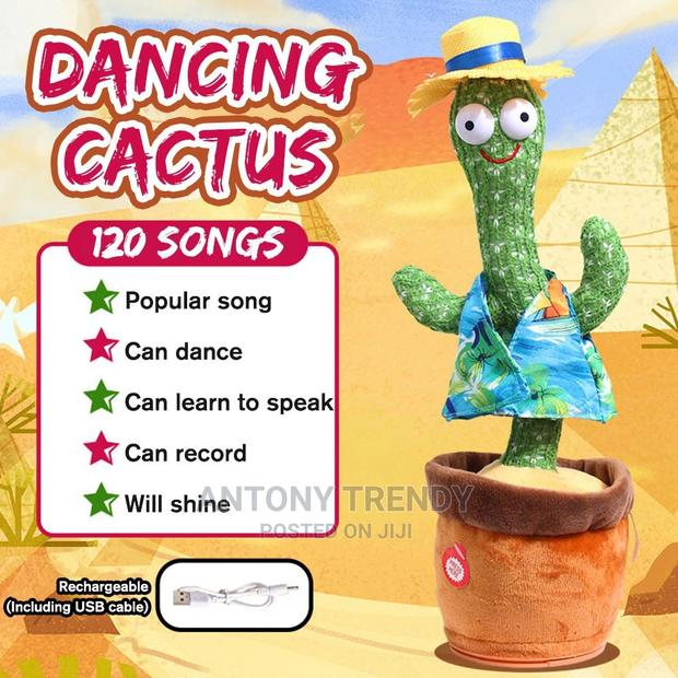 Electronic Plush Cactus Toys With Lights - main view