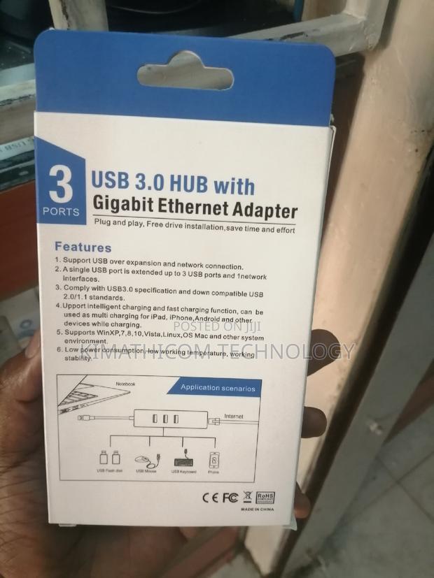 Usb 3.0 Hub With Ethernet - thumbnail 2