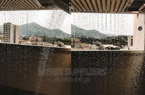 LORENZETTI Acqua Duo Instant Rain Showerhead Black Rose Gold