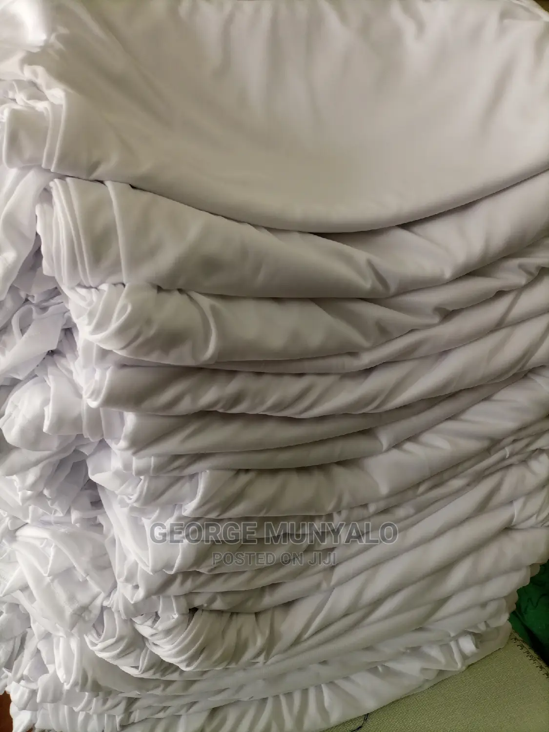 White Polyester Campaign T-Shirts