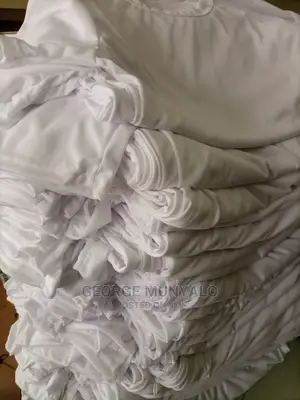 White Polyester Campaign T-Shirts