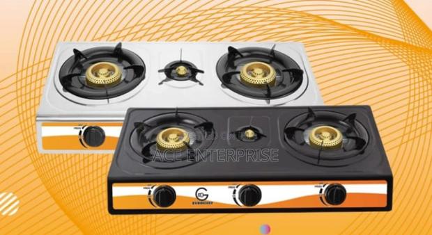 3 Burner Gas Stove Cooker With Autoignation. - main view
