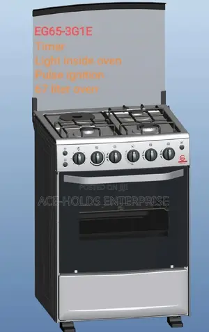 3gas+1electric+Gas Oven Cooker +Timmer+Light+Pulse Ignition.