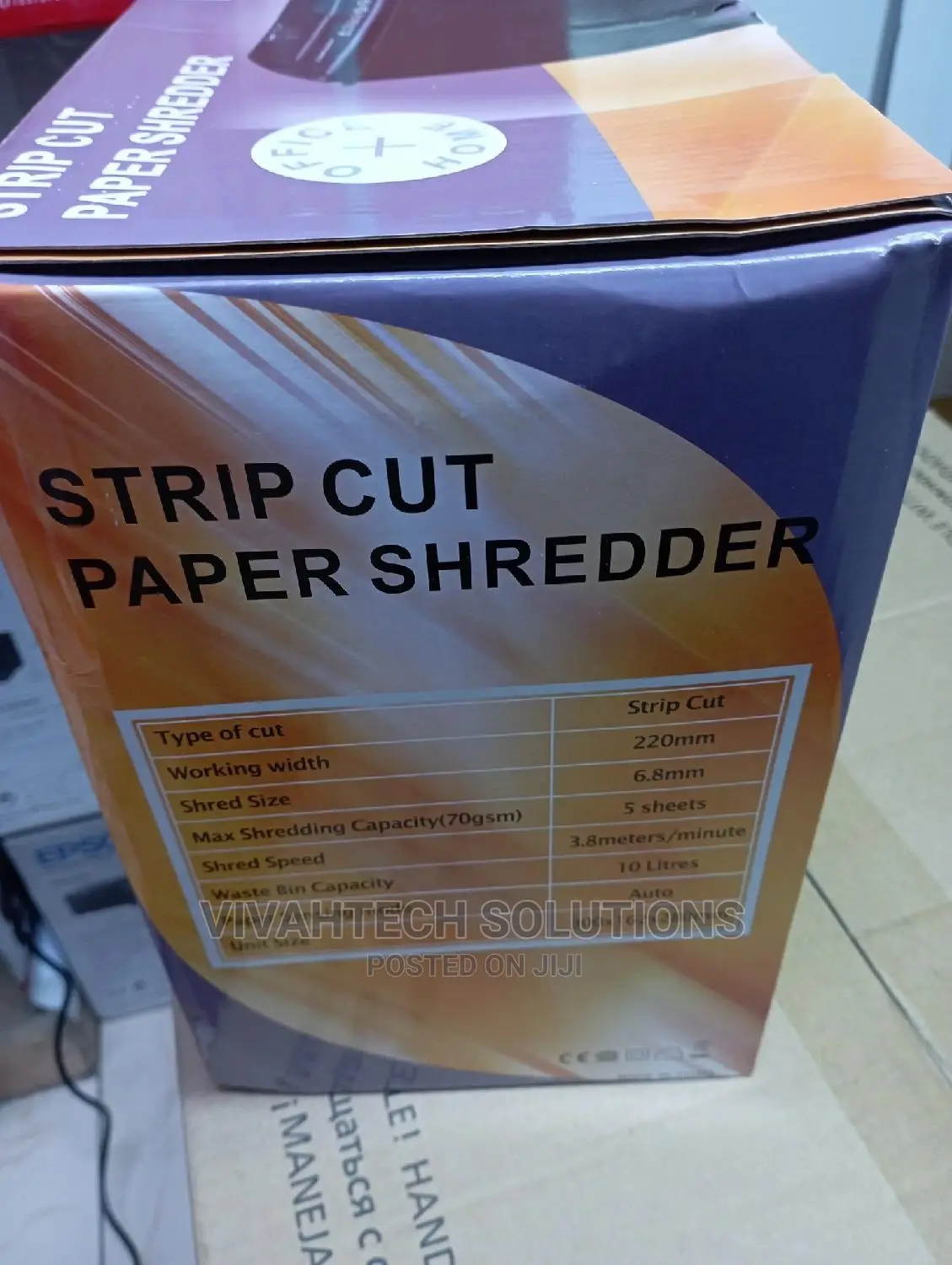 Brightoffice Paper Shredder 5 Sheets Steip Cut