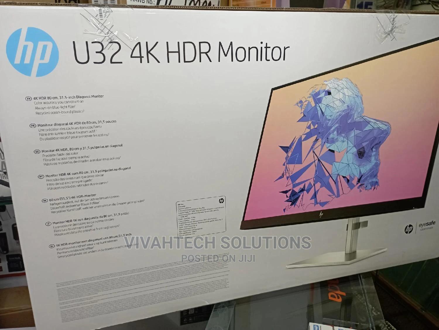 Ultra High Definition 4K HP U32 32'' HDR 4K Monitor in Nairobi Central