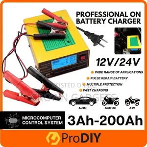 Power Full Automatic Car Battery Charger Intelligent Pulse R