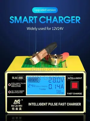 Power Full Automatic Car Battery Charger Intelligent Pulse R