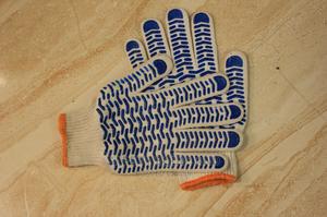 Cotton Gloves Coated With Rubber - thumbnail 2