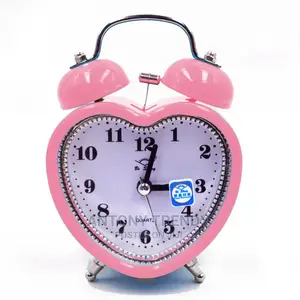 Classic Quartz Alarm Clock Heart-Shaped Gift