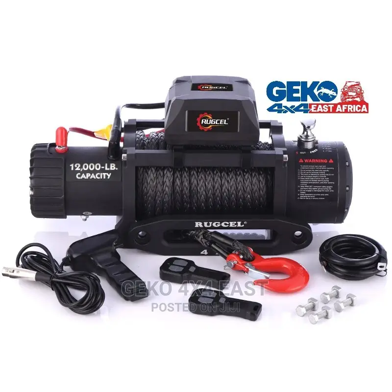 12000 Lb Synthetic Rope Winch, 12v Electric