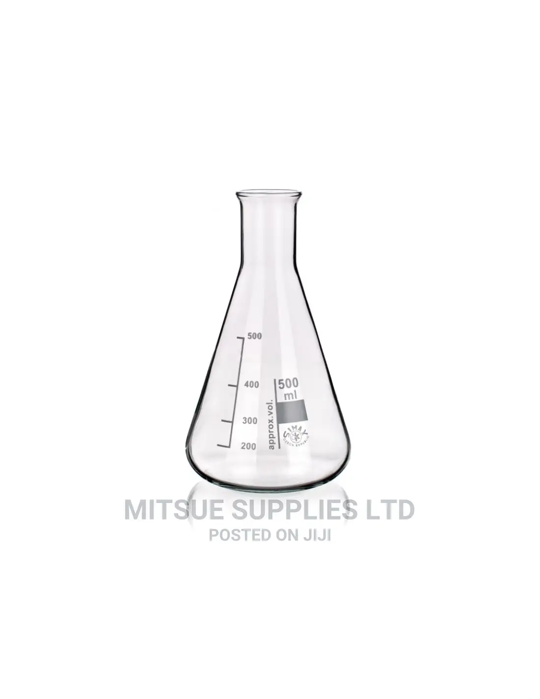A Set of 5 Conical Flask 500ml ( SIMAX) in Nairobi Central Medical