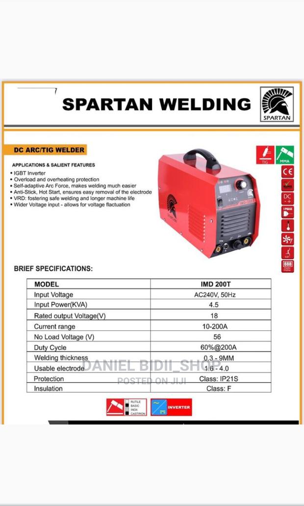 Original Spartan Tig Welder 200amp Machine - main view