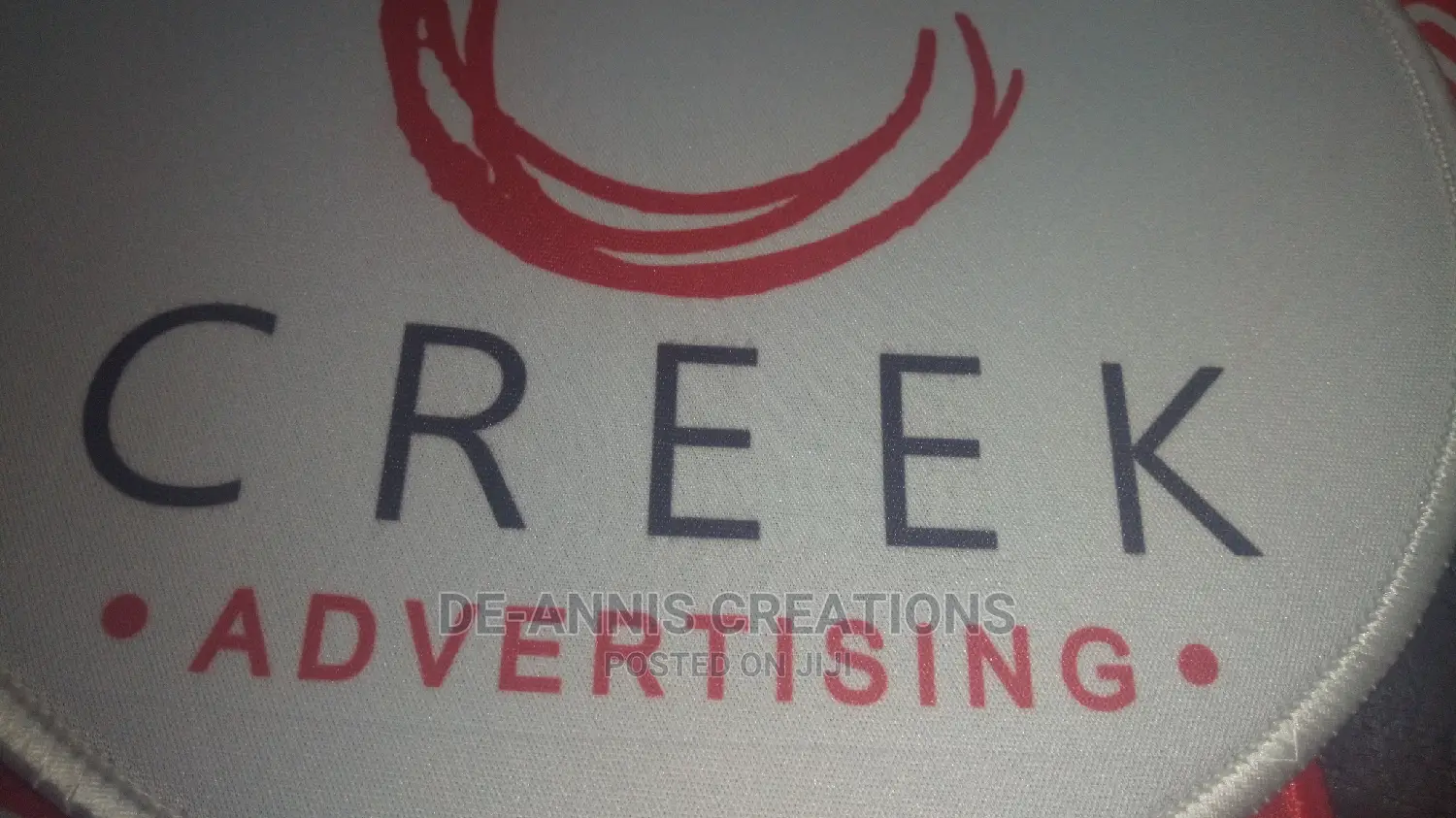 White Branded Mouse Pads