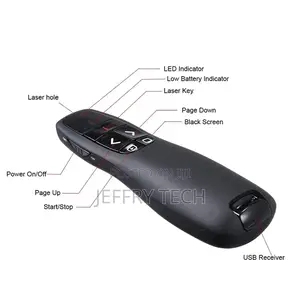 R400 Wireless Presenter Remote, RF 2.4ghz USB Presentation R