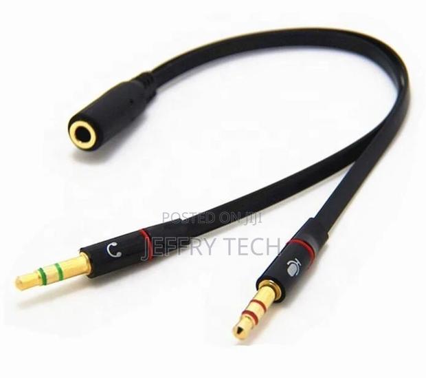 Headphone Splitter for Computer 3.5mm Female to 2 Dual 3.5mm