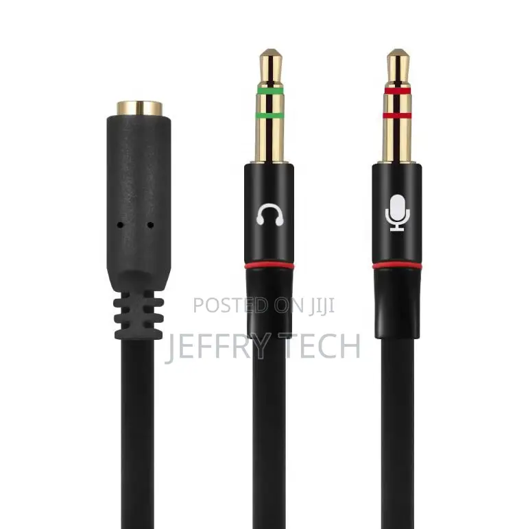 Headphone Splitter for Computer 3.5mm Female to 2 Dual 3.5mm