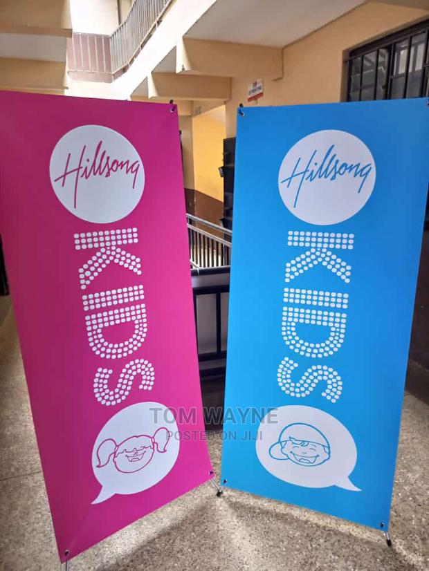 X Stand Display and Advertisement Banners